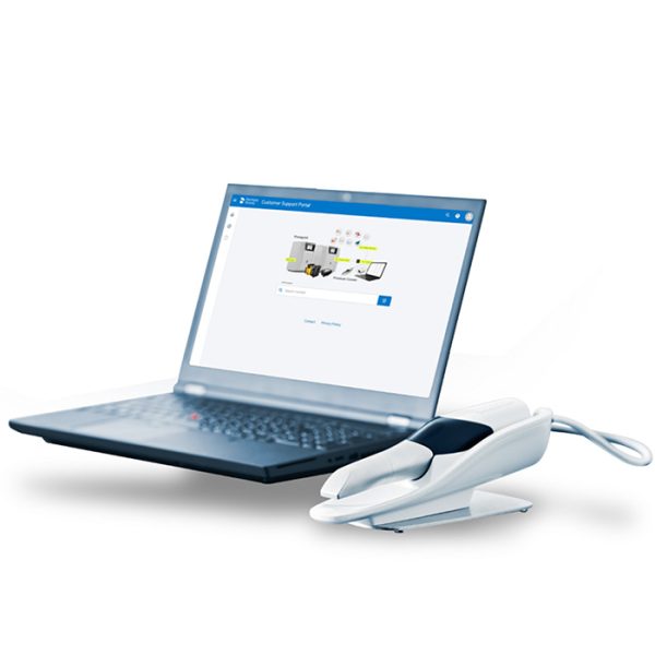 Primescan Connect نسخه‌ی لپ‌تاپ‌محور و مقرون‌به‌صرفه‌ از برند Dentsply Sirona است؛ دقیق‌ترین و سریع‌ترین اسکنر این برند، در بسته‌ای ساده‌تر و قابل‌حمل‌تر