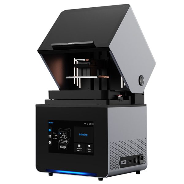 AccuFab-F1 پرینتر DLP دندانپزشکی SHINING 3D با دقت ±25 میکرون، سرعت 150 mm/h و سیستم Dual Heating برای متریال متنوع.