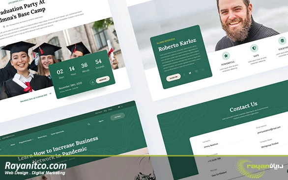 امکانات پیشنهادی برای طراحی سایت دانشگاهی